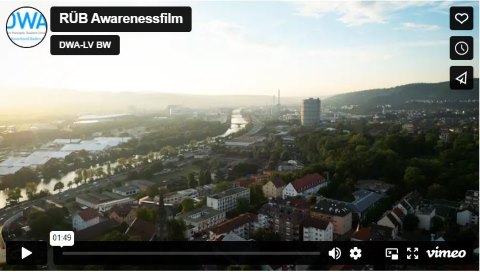 Startbildschirm RÜB-Awareness-Film: Blick über Stuttgart