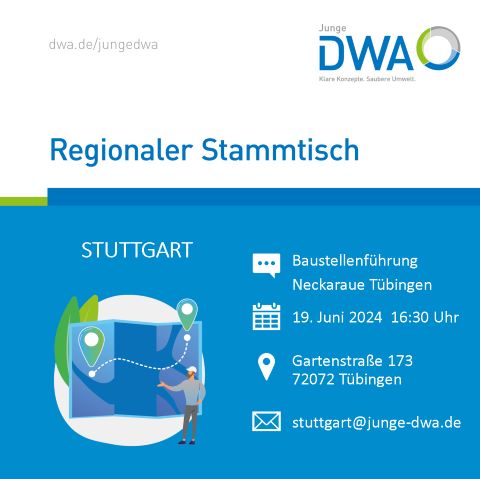 Werbebanner Stammtisch Junge DWA