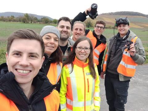 Selfie vom Social-Media-Videodreh der kampagne Wasser-allesklar
